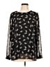 Anne Klein Black Long Sleeve Blouse Size L - photo 1