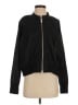 Free People 100% Recycled Polyester Solid Black Track Jacket Size S - photo 1