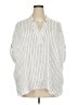 J.Jill Stripes Ivory 3/4 Sleeve Button-Down Shirt Size 3X - photo 1
