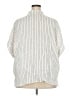 J.Jill Stripes Ivory 3/4 Sleeve Button-Down Shirt Size 3X - photo 2