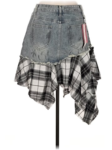 Romwe Denim Skirt (view 2)