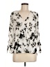 West Kei 100% Polyester Ivory 3/4 Sleeve Blouse Size M - photo 1
