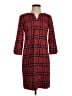 Talbots Plaid Red Casual Dress Size 2 Petite - photo 1