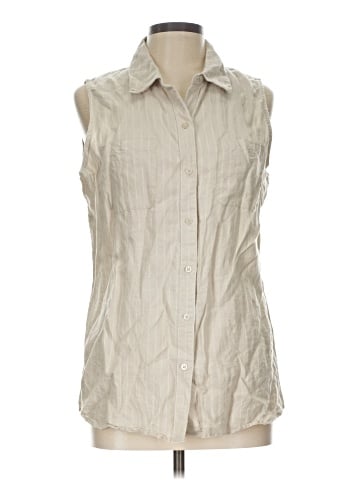 Company Ellen Tracy Sleeveless Button-Down Shirt (view 1)