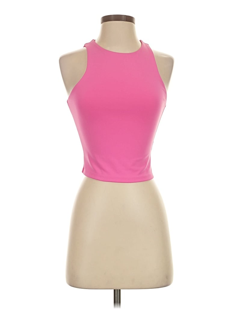 Pre-owned Express Tank Top Pink Halter Neckline Tops