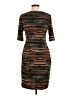 Connected Apparel Graphic Brown Casual Dress Size 6 - photo 2