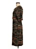 Connected Apparel Graphic Brown Casual Dress Size 6 - photo 5