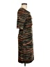 Connected Apparel Graphic Brown Casual Dress Size 6 - photo 4