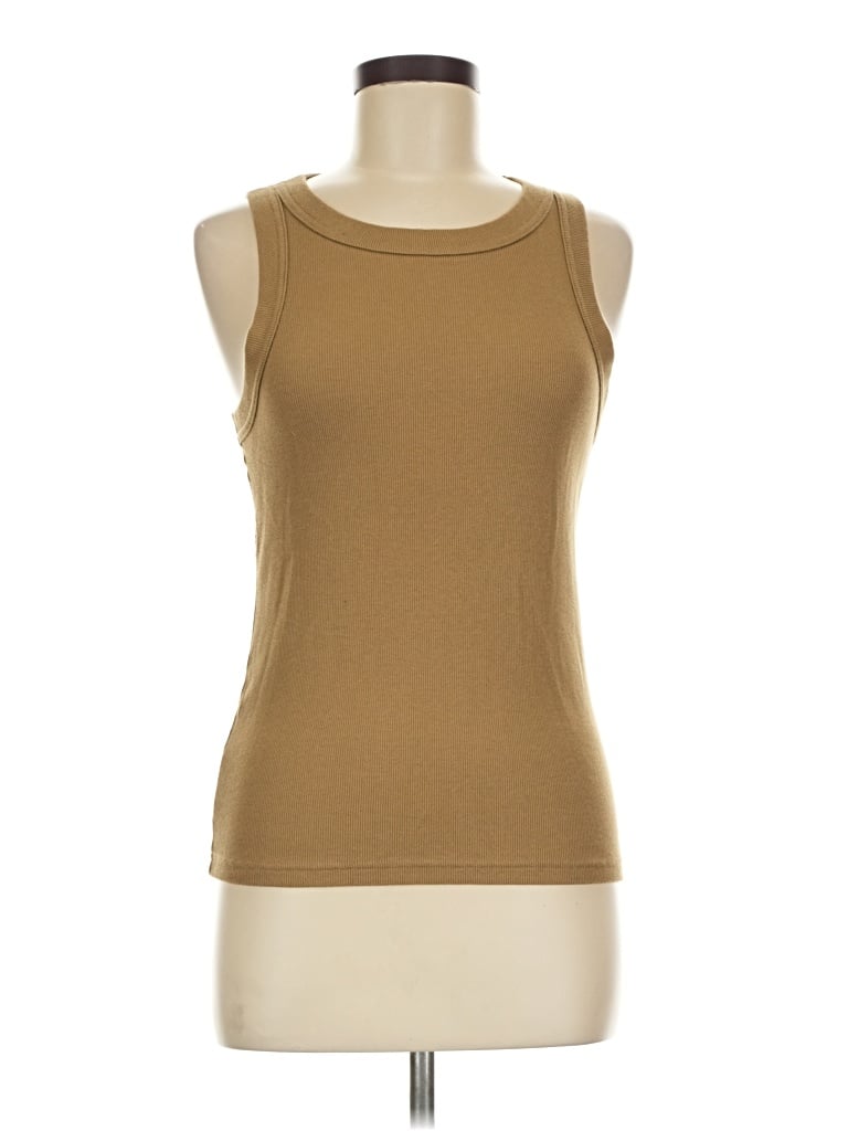 Pre-owned Banana Republic Sleeveless T-shirt In Tan