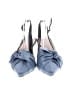 Unbranded 100% Leather Blue Heels Size 8 1/2 - photo 2