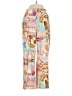 Paper Heart Print Ivory Casual Pants Size 00 - photo 1