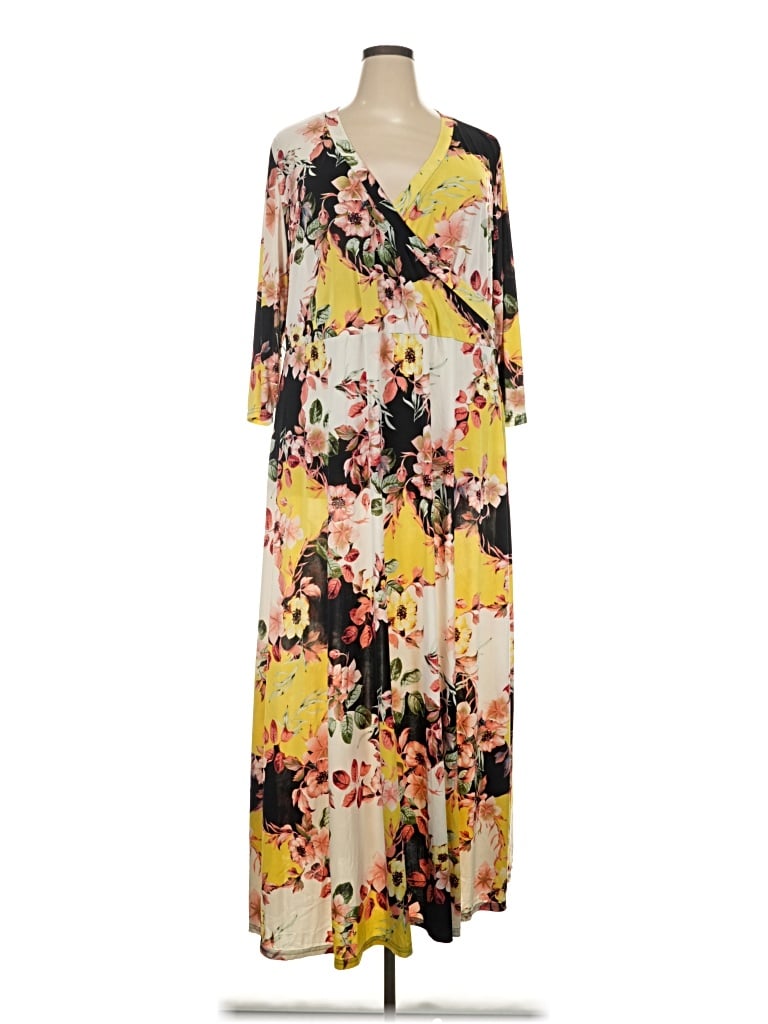 Pre-owned Mlle Gabrielle Casual Dress In Yellow
