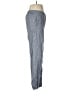Kim Rogers Chevron-herringbone Gray Linen Pants Size 8 - photo 4