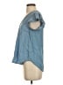 Mine 100% Lyocell Blue Short Sleeve Blouse Size S - photo 5