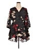 Torrid 100% Polyester Black 3/4 Sleeve Blouse Size 2X Plus (2) - photo 1