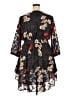 Torrid 100% Polyester Black 3/4 Sleeve Blouse Size 2X Plus (2) - photo 2