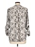Express Outlet 100% Polyester Animal Print Silver 3/4 Sleeve Blouse Size L - photo 2
