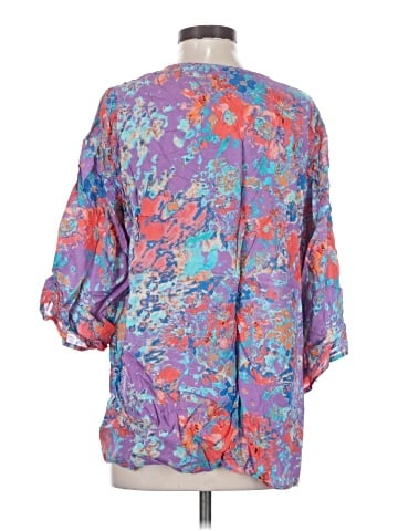 Tolani 3/4 Sleeve Blouse (view 2)