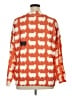Chicwish 100% Polyester Print Orange Pullover Sweater Size XL - photo 2