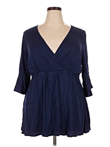 Torrid 3/4 Sleeve Blouse (view 1)