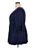 Torrid Blue 3/4 Sleeve Blouse Size 2X Plus (2) - photo 5