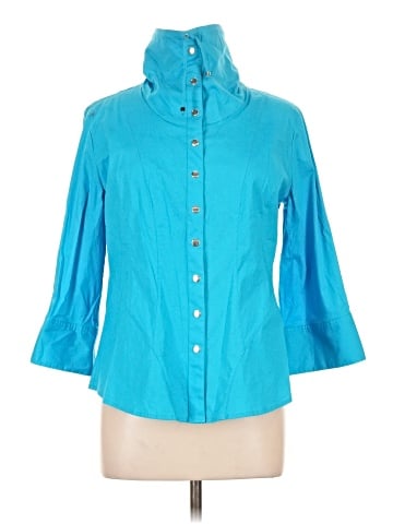 Ravel 3/4 Sleeve Button-Down Shirt (view 1)