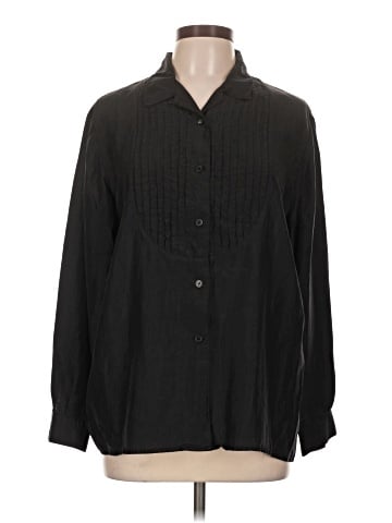 Newport News Long Sleeve Silk Top (view 1)