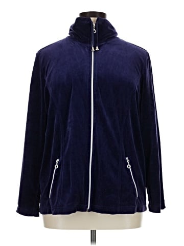 Zenergy by Chico's Zip Up Hoodie (view 1)