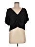 Free Press Black Short Sleeve Top Size M - photo 1