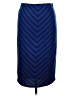 Apt. 9 100% Polyester Chevron-herringbone Blue Formal Skirt Size L - photo 2
