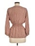 Max Studio 100% Polyester Brown Long Sleeve Blouse Size M - photo 2