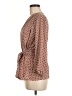 Max Studio 100% Polyester Brown Long Sleeve Blouse Size M - photo 5