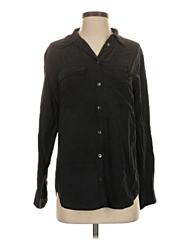 Equipment Long Sleeve Silk Top (view 1)