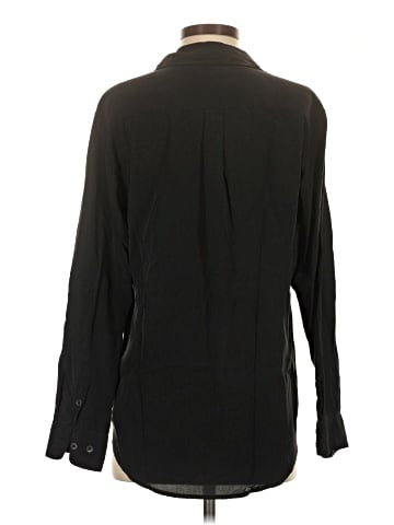Equipment Long Sleeve Silk Top (view 2)