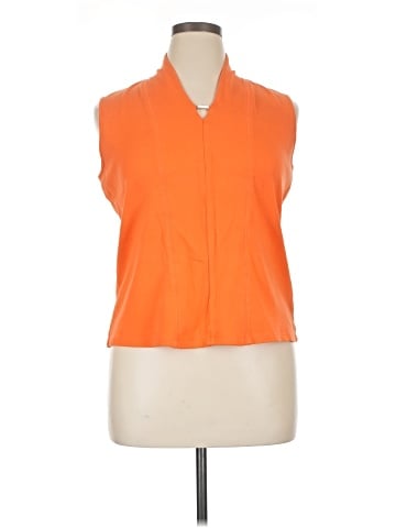 Rafaella Sleeveless Button-Down Shirt (view 1)