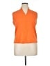 Rafaella 100% Cotton Orange Sleeveless Button-Down Shirt Size XL (petite) - photo 1