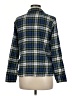 Gap Body Plaid Blue 3/4 Sleeve Button-Down Shirt Size M - photo 2
