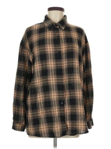 Shein Long Sleeve Button-Down Shirt (view 1)