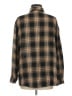 Shein Plaid Brown Long Sleeve Button-Down Shirt Size M - photo 2