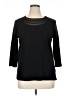 Rafaella 100% Cotton Black 3/4 Sleeve Top Size 1X - photo 1