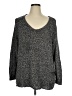 Eileen Fisher 100% Cotton Metallic Gray Pullover Sweater Size XL (estimated) - photo 1