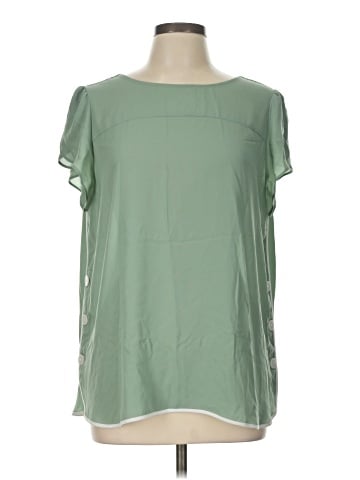 Ann Taylor LOFT Outlet Short Sleeve Blouse (view 1)