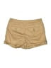 E-Land Solid Tan Khaki Shorts Size S - photo 2