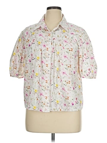 Crown & Ivy Short Sleeve Blouse (view 1)