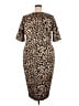 ELOQUII Animal Print Brown Casual Dress Size 20 Plus - photo 2