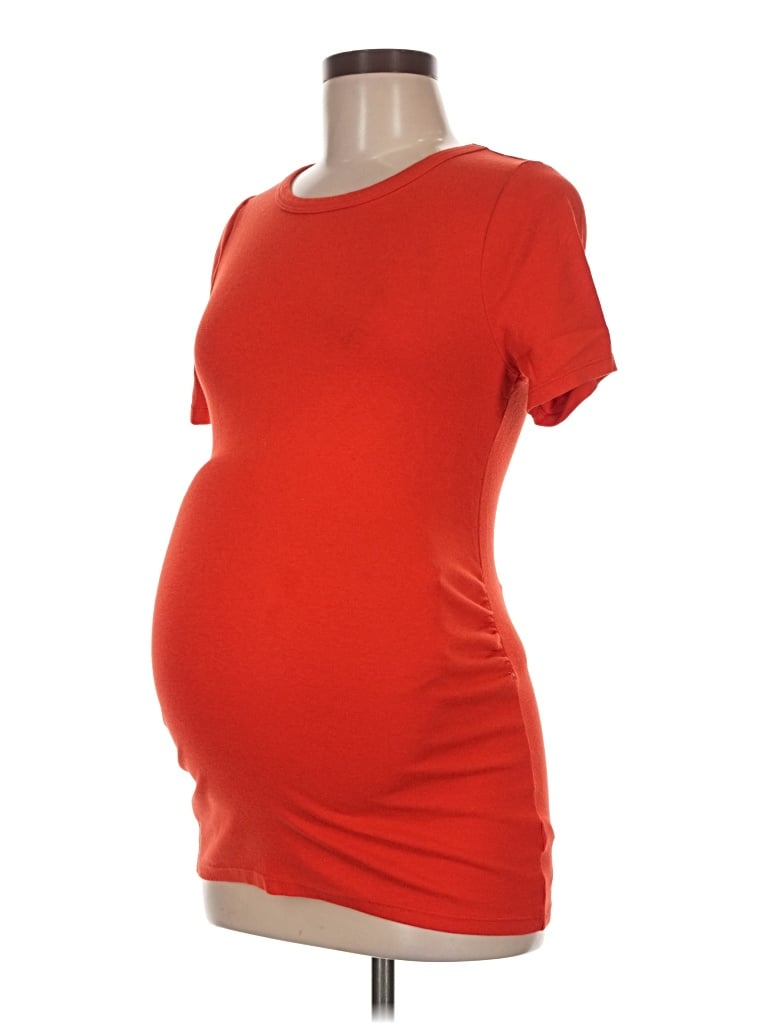 Pre-owned Gap - Maternity Short Sleeve T-shirt In Red