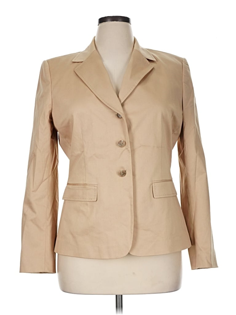 Pre-owned Tahari By Asl Blazer Jacket In Tan