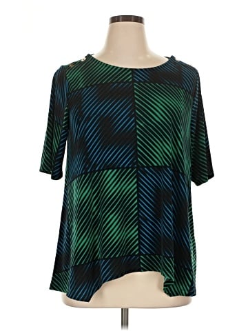 Dana Buchman Short Sleeve Blouse (view 1)