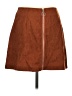 Shein 100% Polyester Solid Brown Casual Skirt Size 6 - photo 2