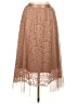 Wildfox 100% Polyester Brown Formal Skirt Size Lg (3 or L) - photo 1
